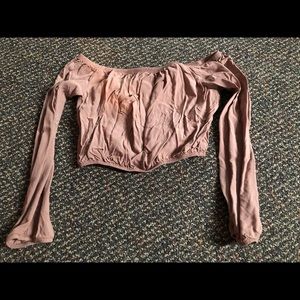 Long sleeve crop top